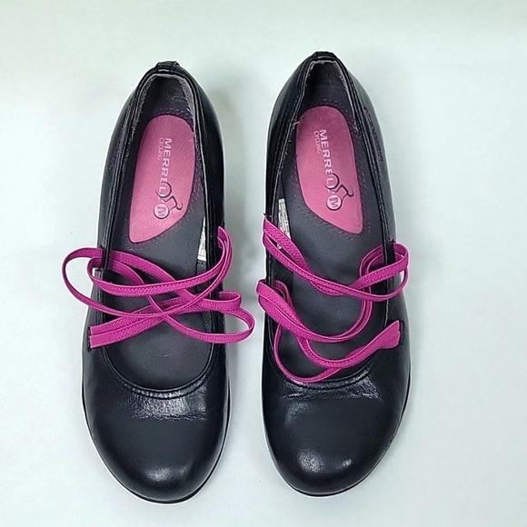 Merrell Cycling Black Evera Cross Strap Heels Size 5 - Picture 3 of 7